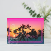 PixDezines rsvp/sunset at A-Bay RSVP Kaartje (Staand voorkant)