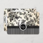 PixDezines rsvp toile/rose/noir (Devant / Derrière)