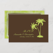 PixDezines rsvp Twin Palms, Chocolat+Kiwi (Devant / Derrière)