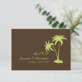 PixDezines rsvp Twin Palms, Chocolate+Kiwi (Staand voorkant)