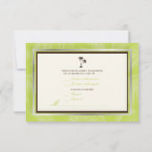 PixDezines rsvp Twin Palms, Chocolate+Kiwi Kaartje (Achterkant)