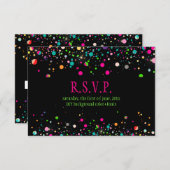 PixDezines rsvp verblindd/neonspecks/wintersoiree (Voorkant / Achterkant)