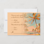 PixDezines rsvp Vintage Beach Scence/Aloha/Luau (Dos)