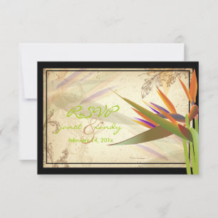 PixDezines RSVP VINTAGE OISEAU DE PARADIS