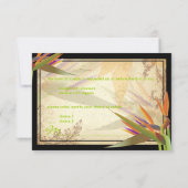 PixDezines RSVP VINTAGE OISEAU DE PARADIS (Dos)