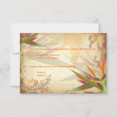 PixDezines RSVP VINTAGE OISEAU DE PARADIS (Dos)