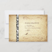 PixDezines rsvp Vintage Rossi Damask, Champagne (Dos)