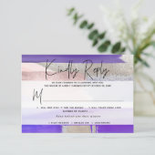 PixDezines RSVP w Repas, Art Moderne, Argent Viole (Debout devant)