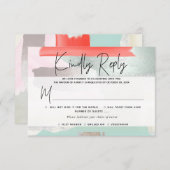 PixDezines RSVP w Repas, Art Moderne, Corail Mint (Devant / Derrière)