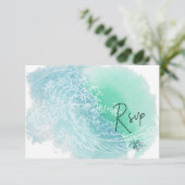 PixDezines RSVP Watercolor Waves Bat mitzvah ✡ (Debout devant)