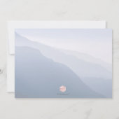 PixDezines Rustic Misty Mountain Range Kaart (Achterkant)