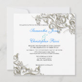 PixDezines rustic swirls/faux Silver Kaart (Achterkant)