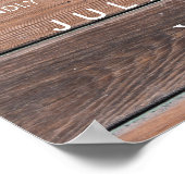 PixDezines Rustic Wood Panels #UNPLUGGED CEREMONY Poster (Hoek)