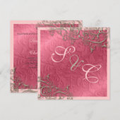 PixDezines rustieke krullen/nep zilver Kaart (Voorkant / Achterkant)