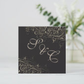 PixDezines rustieke krullen/nep zilver Kaart (Staand voorkant)