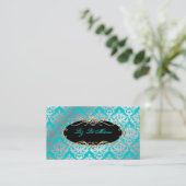 PixDezines  sabine damask Visitekaartje (Staand voorkant)