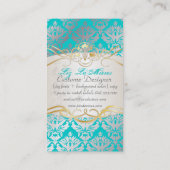 PixDezines  sabine damask Visitekaartje (Achterkant)