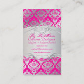 PixDezines  sabine damask Visitekaartje (Achterkant)