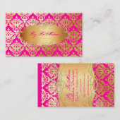 PixDezines sabine damask Visitekaartje (Voorkant / Achterkant)