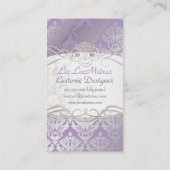 PixDezines  sabine damask Visitekaartje (Achterkant)