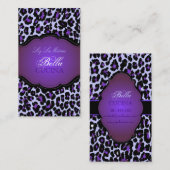 PixDezines Sassy cheetah print/doe-het-zelf achter Visitekaartje (Voorkant / Achterkant)