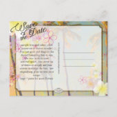 PixDezines/save date/hula dream/ hawaii Aankondigingskaart (Achterkant)