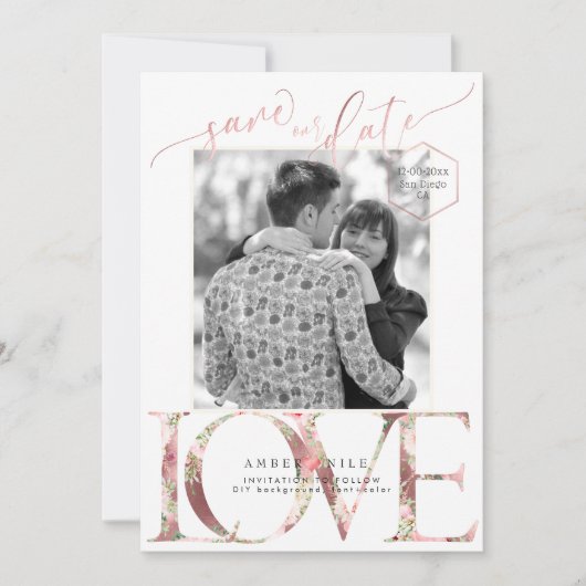 PixDezines Save Datum/Botanica Liefde The Date (Voorkant)