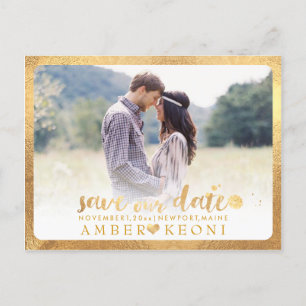 PixDezines Save the Date/Brush Schrift Aankondigingskaart
