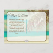 PixDezines/save the date/ hawaii Aankondigingskaart (Achterkant)