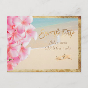 PixDezines/save the date/ hawaii Aankondigingskaart