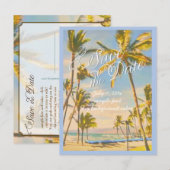 PixDezines/save the date/ hawaii Aankondigingskaart (Voorkant / Achterkant)
