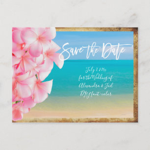 PixDezines/save the date/ hawaii Aankondigingskaart
