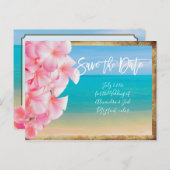 PixDezines/save the date/ hawaii Aankondigingskaart (Voorkant / Achterkant)