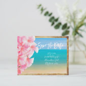 PixDezines/save the date/ hawaii Aankondigingskaart (Staand voorkant)