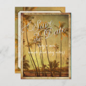 PixDezines/save the date/ hawaii Aankondigingskaart (Voorkant / Achterkant)