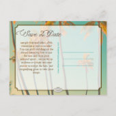 PixDezines/save the date/ hawaii Aankondigingskaart (Achterkant)