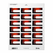 PixDezines Schets Kerstboom Etiket (Full Sheet)