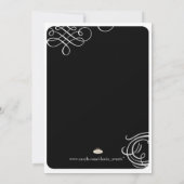 PixDezines scrolt/bewaar datum/DIY achtergrondkleu Save The Date (Achterkant)