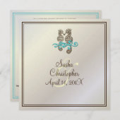 PixDezines Seahorse / Invitations (Devant / Derrière)