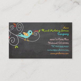 PixDezines SEO/blue bird/DIY achtergrond kleur Visitekaartje