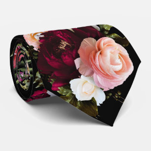 PixDezines Sfeervolle Verse Bloemen DIY Achtergron Stropdas