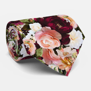 PixDezines Sfeervolle Verse Bloemen DIY Achtergron Stropdas