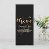 PixDezines Shine Menu/Faux Gold/Fancy Script Menu (Staand voorkant)
