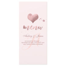 PixDezines Shine Menu/Faux Roos Gold Heart