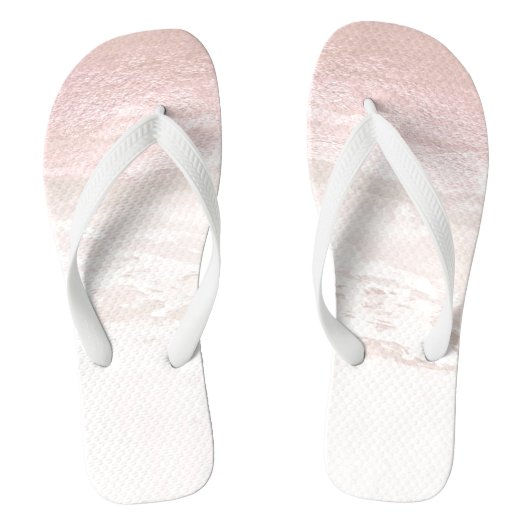 PixDezines Shoreline Blush Roze Teenslippers (Voetbed)