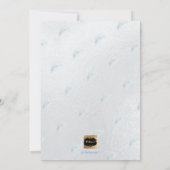 PixDezines Silver Palms Baptisme Kaart (Achterkant)