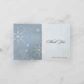 PixDezines Snowflakes / Cartes de remerciements po (Intérieur)