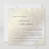 PixDezines SNOWFLAKES / WINTER WEDDING Kaart (Achterkant)
