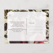 PixDezines Sparen onze Datum Calligrafie DIY Kleur Briefkaart (Achterkant)