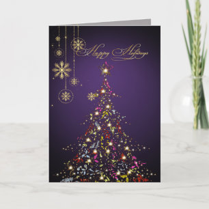 PixDezines Sprankelende Kerstboom DIY kleur... Feestdagen Kaart